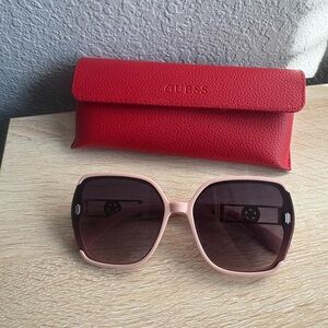 Pink Sunglasses with Red Case